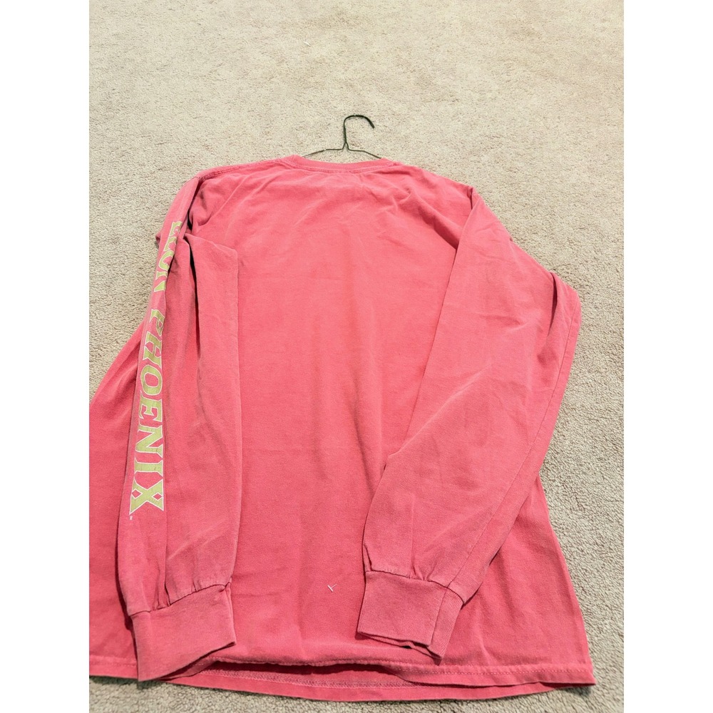 Blue 84 Elon University Phoenix Long Sleeve Shirt Mens Medium Coral Pink Cotton - Picture 2 of 3